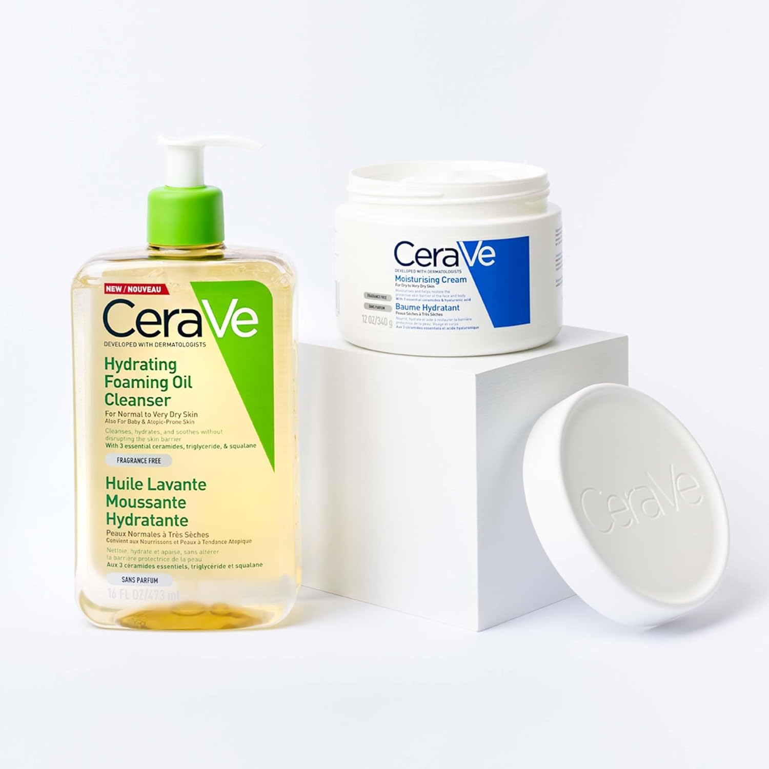 CeraVe Moisturising Cream 454g – Face & Body Hydration for Dry to Very Dry Skin