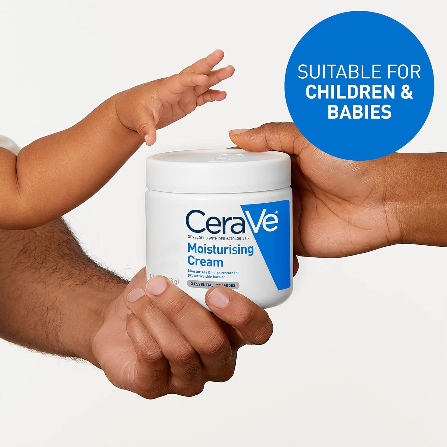 CeraVe Moisturising Cream 454g – Face & Body Hydration for Dry to Very Dry Skin