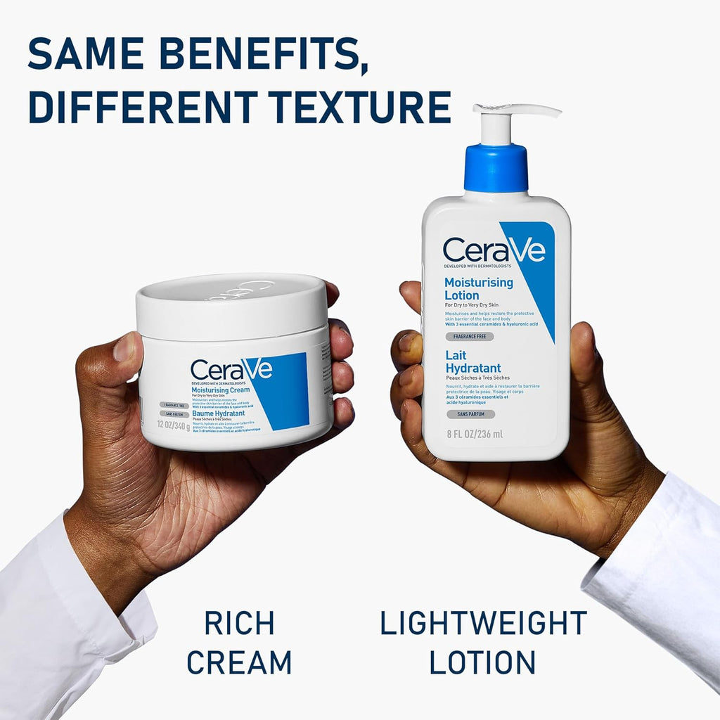 CeraVe Moisturising Cream 454g – Face & Body Hydration for Dry to Very Dry Skin